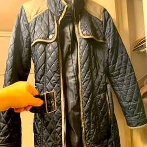 Vince Camuta long navy coat